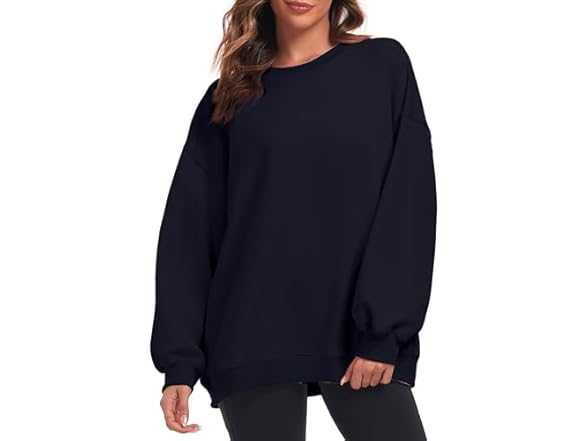 Fkeep Women Oversized Sweatshirt Women Crew Tops