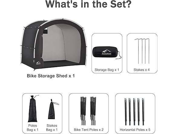 Azaeahom Bike Storage Shed Tent