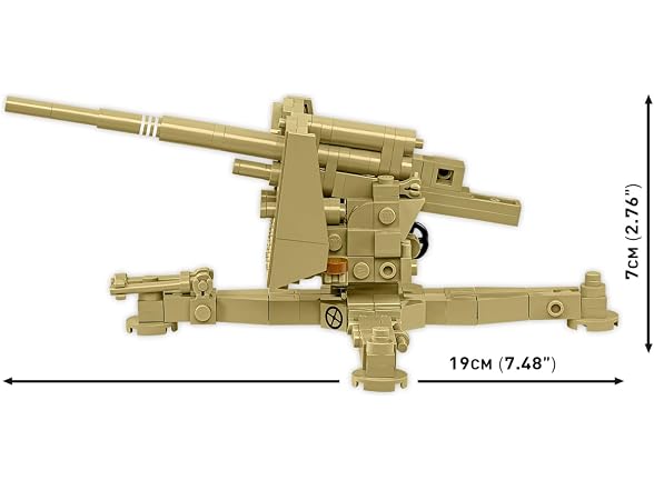 COBI Historical Collection WWII Cannon, 232 Pieces