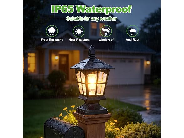 Brightever Edison Solar Post Light