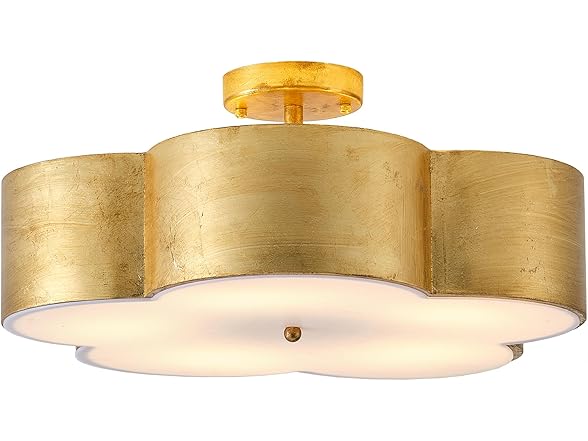 Parrot Uncle BBC3004 Small Gold Modern Farmhouse Chandeli