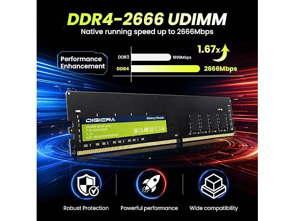 DIGIERA 16GB DDR4 Memory Module UDIMM