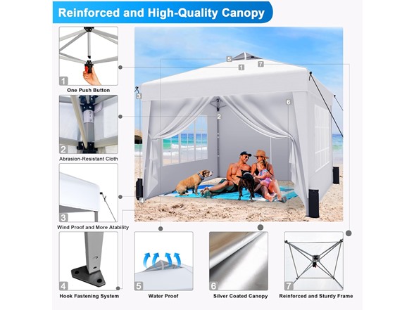 SANWAY 10x10 Pop Up Canopy Tent