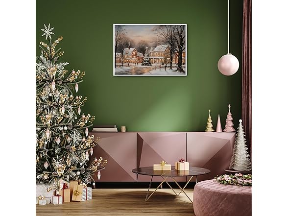 Unkaitoude Christmas Canvas Wall Art