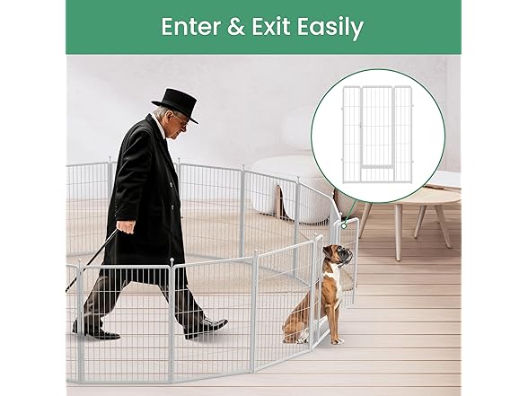 HealSmart Dog Playpen Indoor, Puppy Play