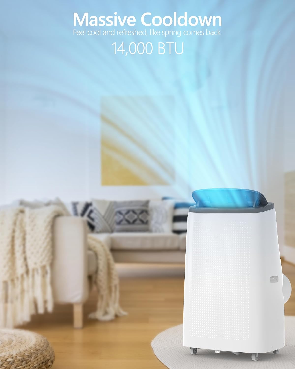 GARVEETECH 14,000 BTU DRAINAGE-FREE PORTABLE AC - Gallery 10
