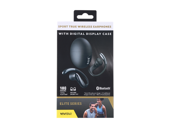 Elite Sport TWS Earbuds w/ Display Case