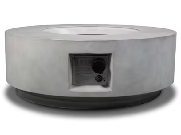 30" Light Gray Concrete Propane Table