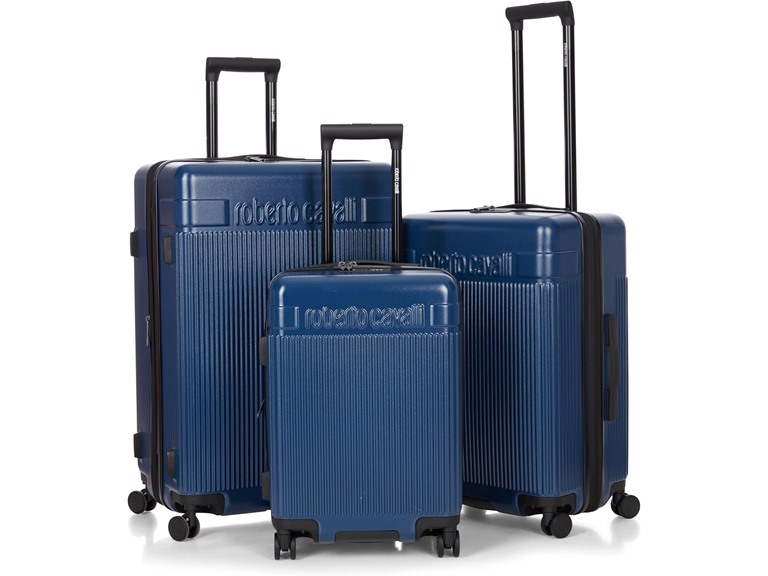 ROBERTO CAVALLI 3pc Luggage Set, Blue