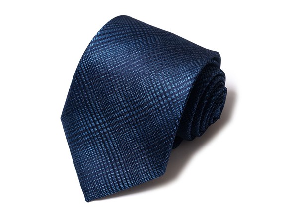 Formal Men’s Necktie - Sapphire Grid Fade