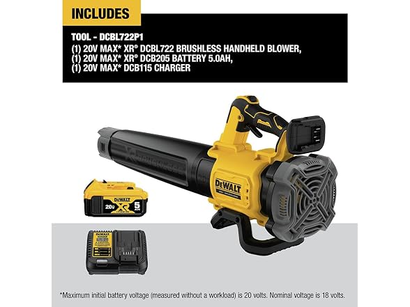 DEWALT DCBL722P1 20V MAX* XR Leaf Blower Kit - Gallery 2