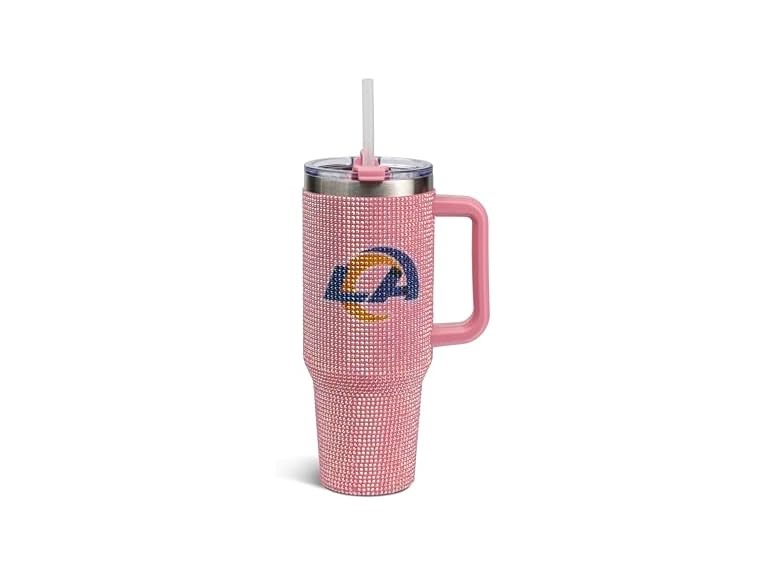 RAMS Pink Bling Tumbler (46oz)