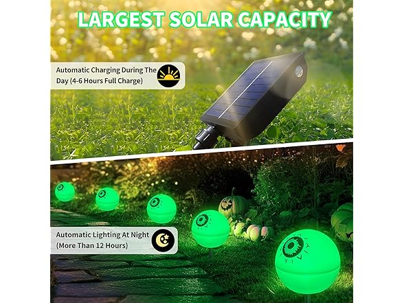 5 Pack Solar Halloween Lights