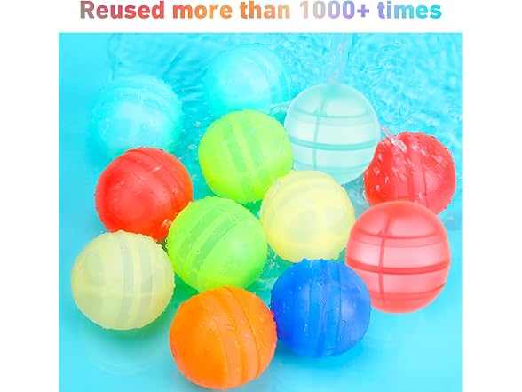 RURING Reusable Silicone Water Balloons 24PK