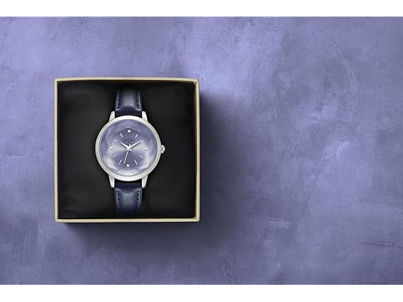 Jessica Simpson Leather Watch Round Dial