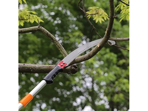 VEVOR Manual Pole Saw 4.6-9.8 ft Extendable Tree Pruner