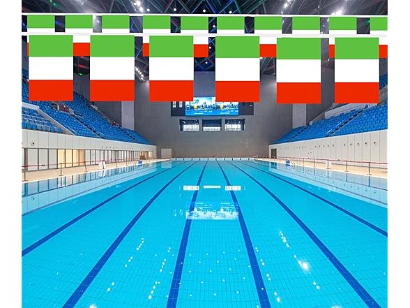 LUSEOAN 2 Packs Italy Italian Republic Mini Flag 