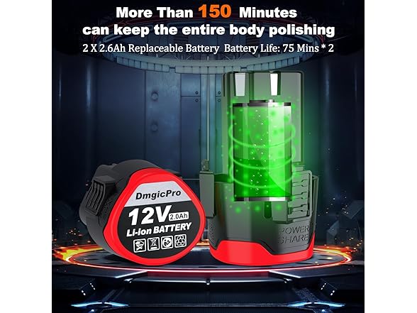 Rechargeable Car Buffer Polisher Kit