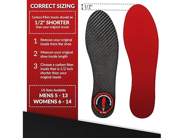 MRTHN Carbon Fiber Insole 1 Pair