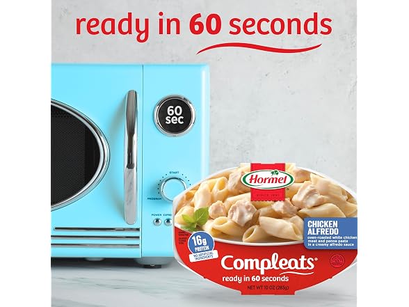 6PK HORMEL COMPLEATS Chicken Alfredo Microwave Tray