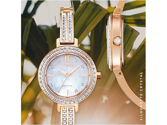 Citizen Women's Eco-Drive Dress Classic Crystal Bangle Watch