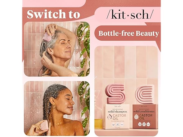 Kitsch Castor Oil Shampoo and Conditioner