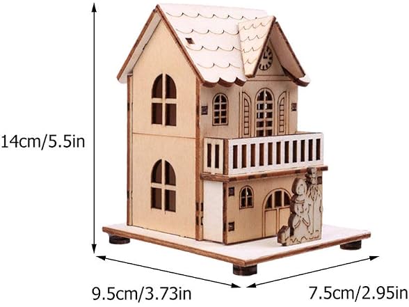 NUOBESTY 2pcs LED Light up Wooden Christ