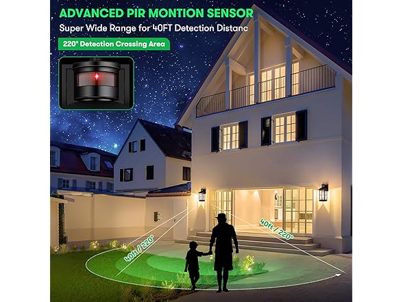 VerRon Motion Sensor Outdoor Light