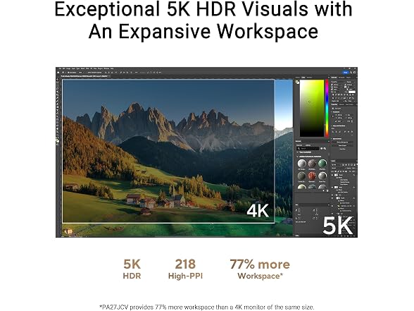 ASUS ProArt PA27JCV 27" 5K HDR IPS Professional Monitor