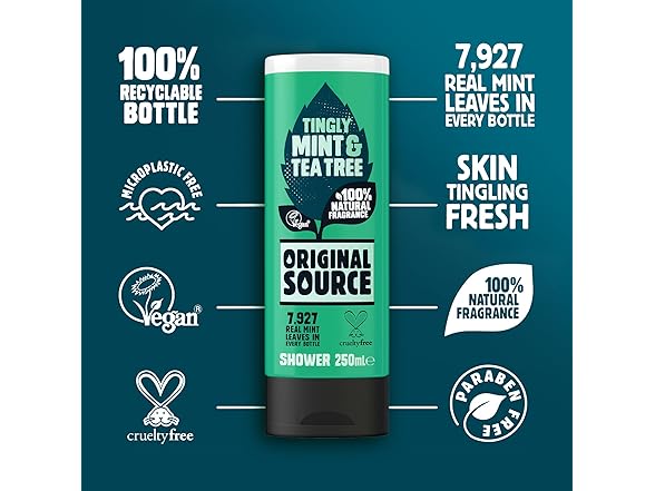 Original Source Mint Tea Tree Shower, 250ml