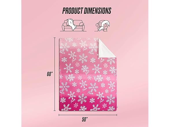 Juicy Couture Sherpa Throw 50"x60" Pink