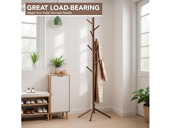 Hupmad Freestanding Coat Rack 8 Hooks