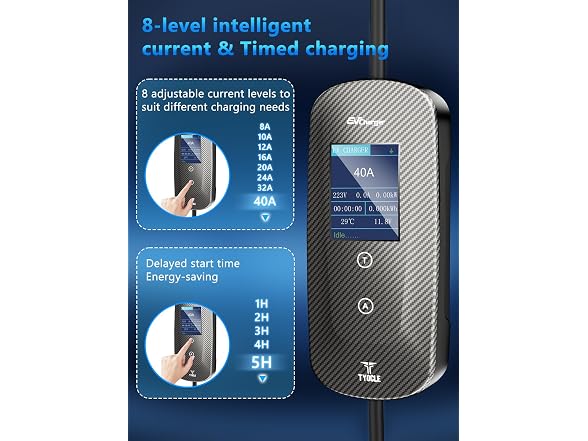 Tyocle Level 2 EV Charger 40Amp 240V 23ft