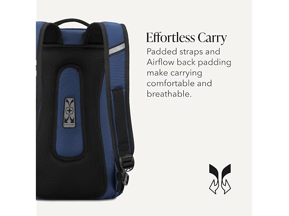 SWISSGEAR Backpack, Slim Profile, Navy Ballistic,15.9L, 18-Inch
