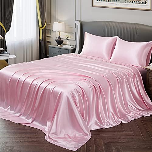 Full Size Silky Soft Satin Bed Sheets - Gallery 8