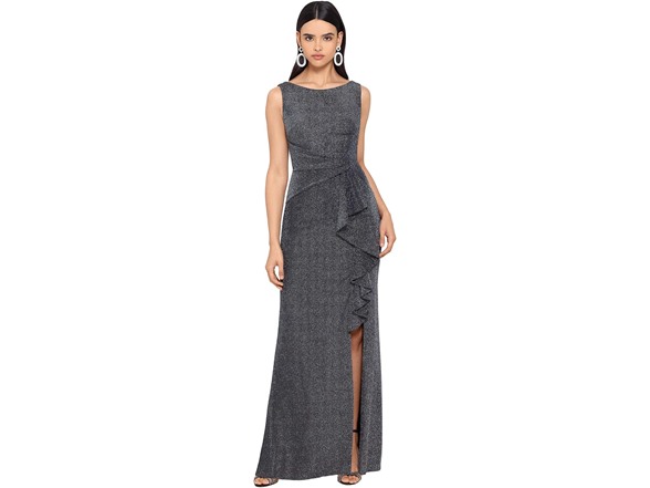 Betsy & Adam Ruffle Knit Gown (6)