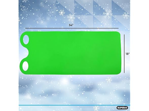 Superio Snow Slider Mat 36" (Green), 12 Pack