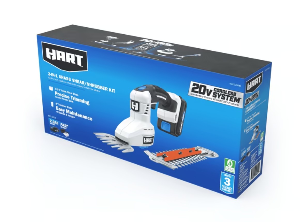 HART 20 Volt Shear/Shrubber Kit, (1) 2.0Ah Lithium-Ion Battery - Gallery 11