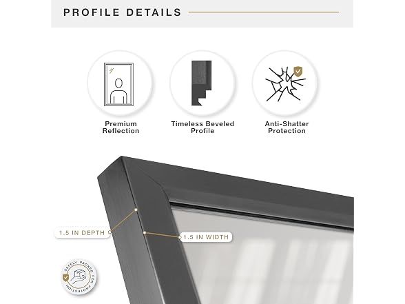 MCS Mercer Wall Mirror, 26.5x38.5,