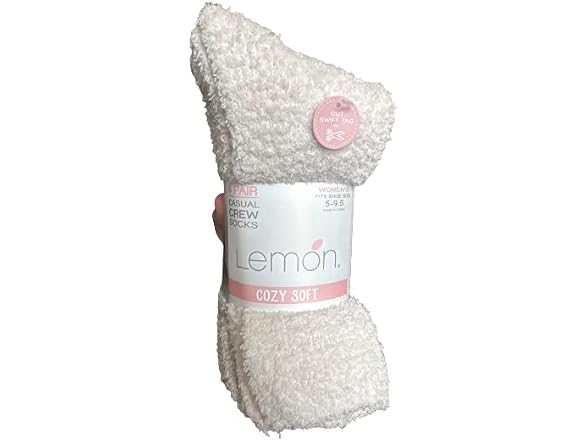 Generic Lemon Casual Crew Cozy Soft Socks