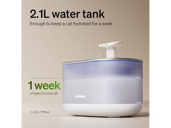 PETLIBRO Cat Water Fountain Stainless Steel,Ultra Quiet