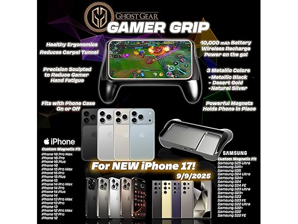 GHOST GEAR AMP Magnetic Power Gaming Grip
