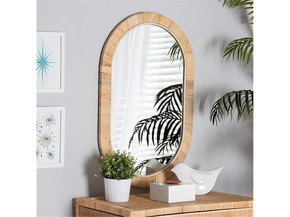 Baxton Studio Bella Natural Brown Mahog