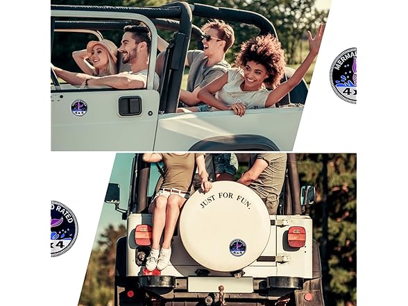 Mermaid Badge Car Emblem 4x4 Metal 2Pc