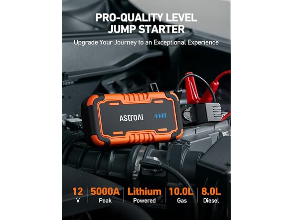 AstroAI P10 5000A Jump Starter Orange