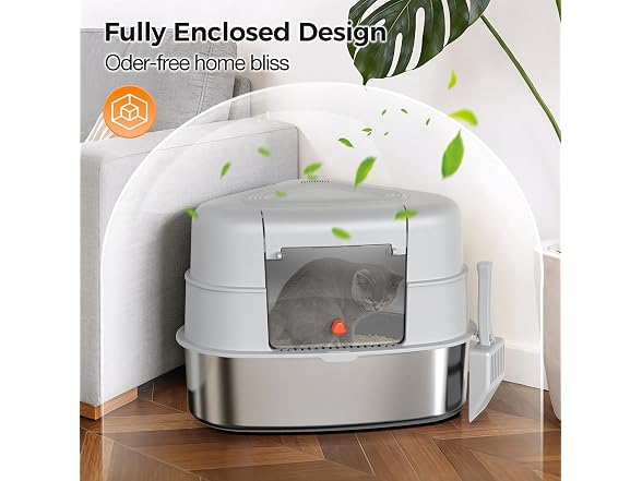 Chumajor XXL Stainless Steel Litter Box