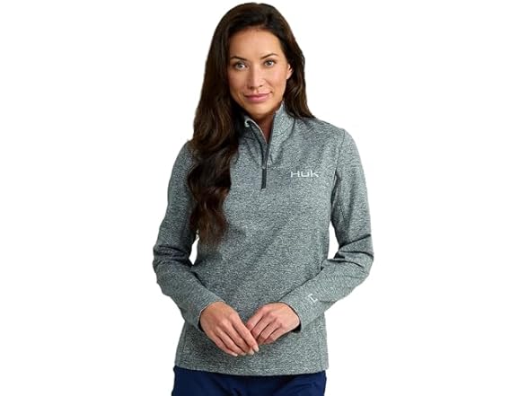 HUK Womens Coldfront+ Quarter Zip
