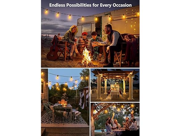 Brightown Outdoor String Lights 35FT