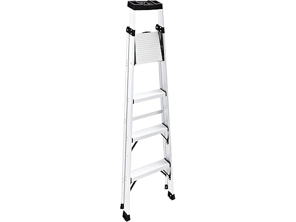 Rubbermaid 5.5 ft. Step Ladder, Aluminum 