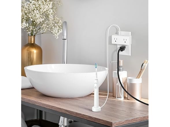 Clear Power 2-outlet wall-taps with USB charging